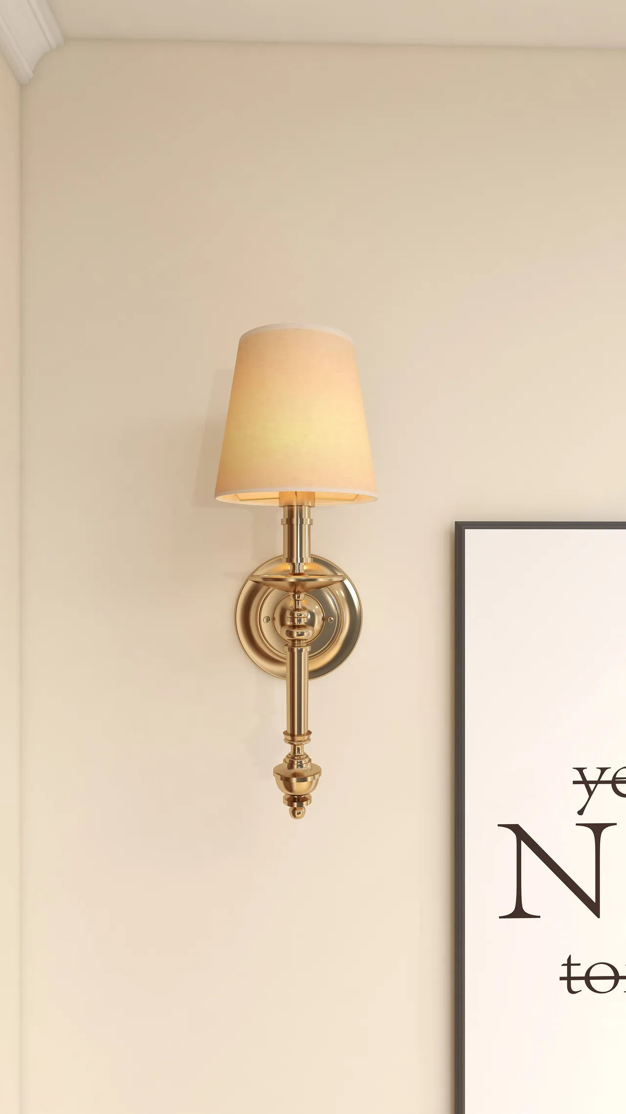 wall sconce and art, close detail, Richmond Office
