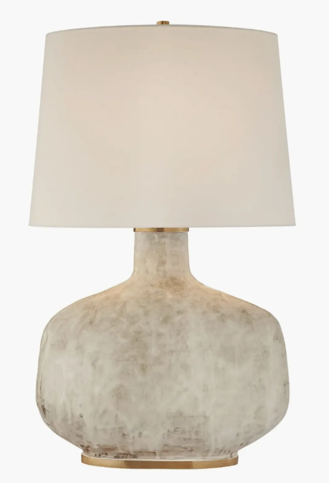 ceramic table lamp, organic bulbous base - lighting comparison blog