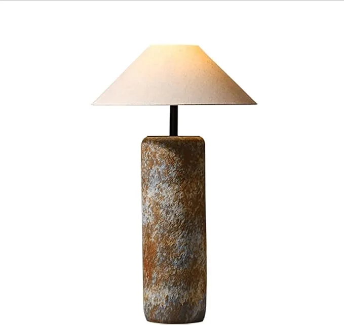 ceramic textured table lamp, cone shade variant - lighting comparison blog