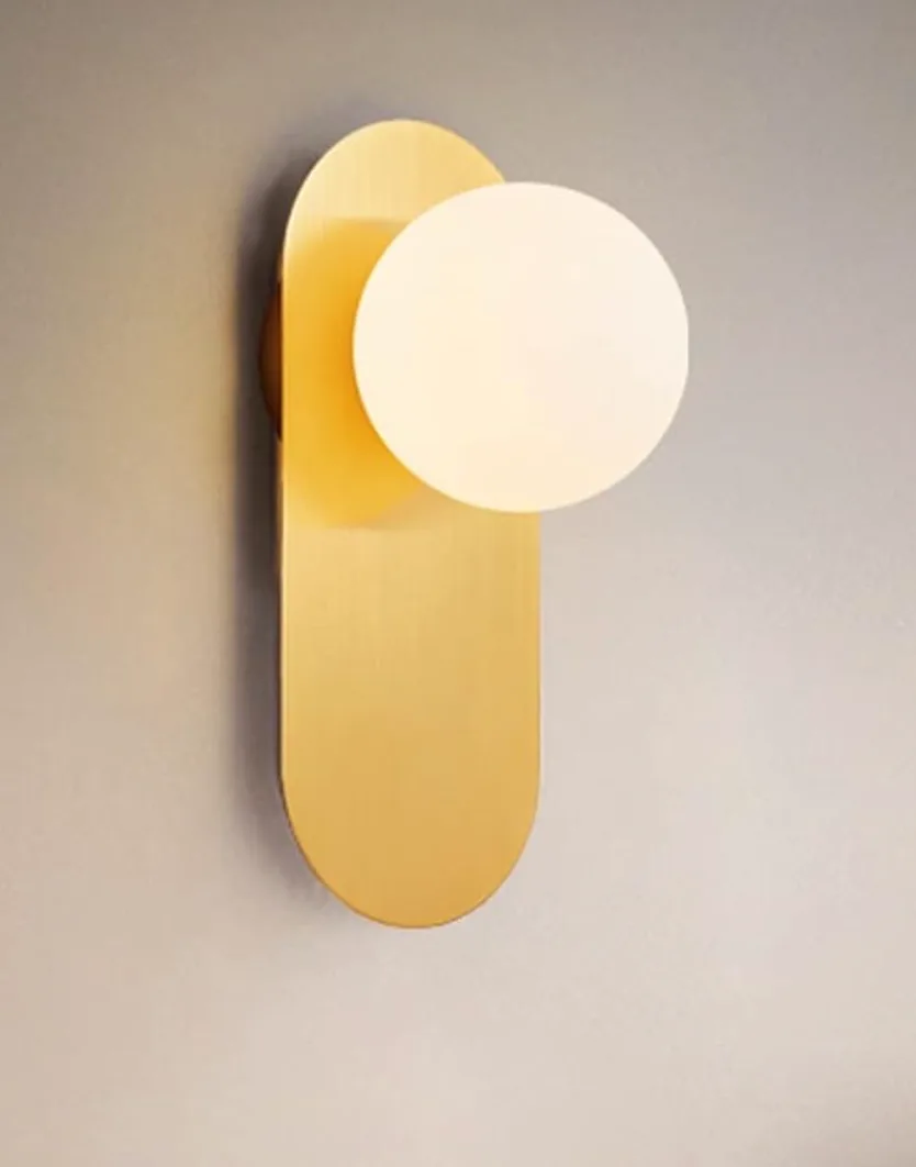 brass + opal glass wall sconce variant - lighting comparison blog