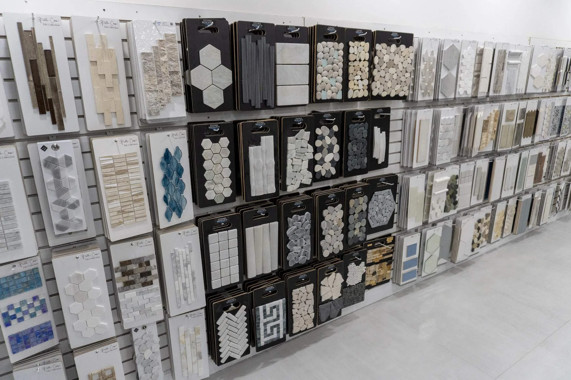 Mosaic tile samples