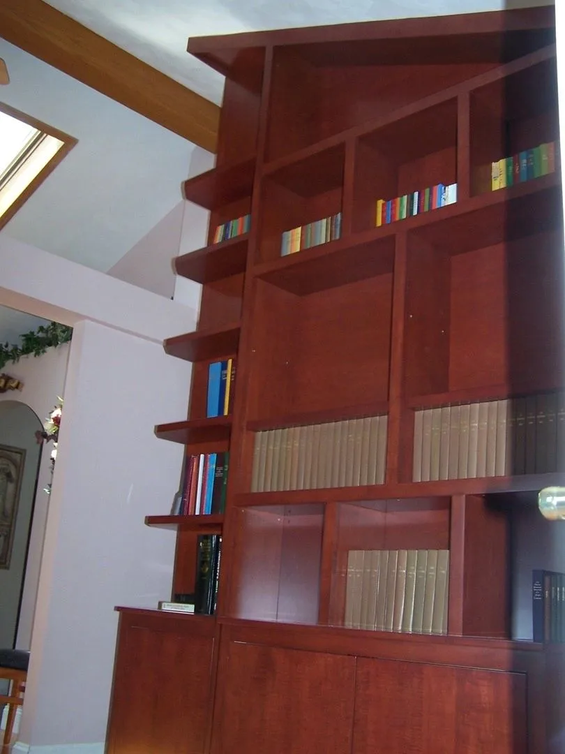 cherry bookcase tall, portrait crop, Built-Ins & Furniture